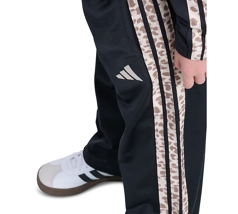 adidas Girls' 2T-6X Long-Sleeve 3-Stripe Jacket and Pants, 2-Piece Set