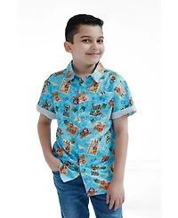 Disney Toy Story Mickey Mouse Cars Nightmare Before Christmas Button Down Shirt Toddler to Big Kid