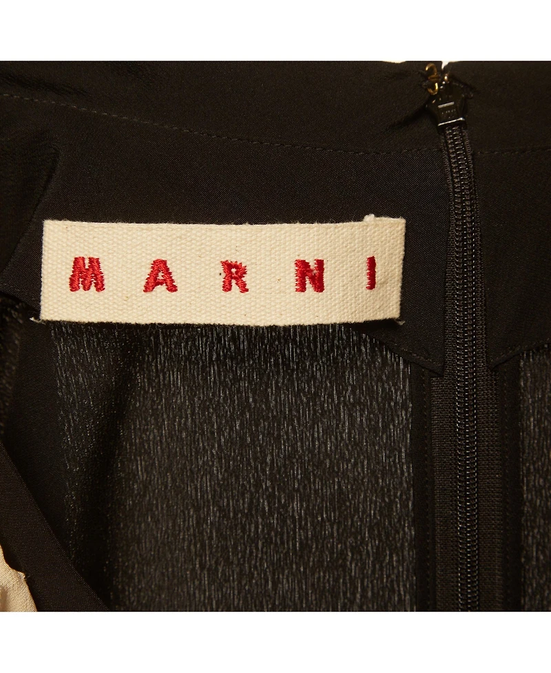 Pre-Owned Marni Women's Silk Bow Detail Short Dress