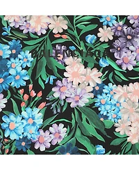 Pre-Owned Balenciaga Women's Floral Print Ruffled Drawstring Midi Dress