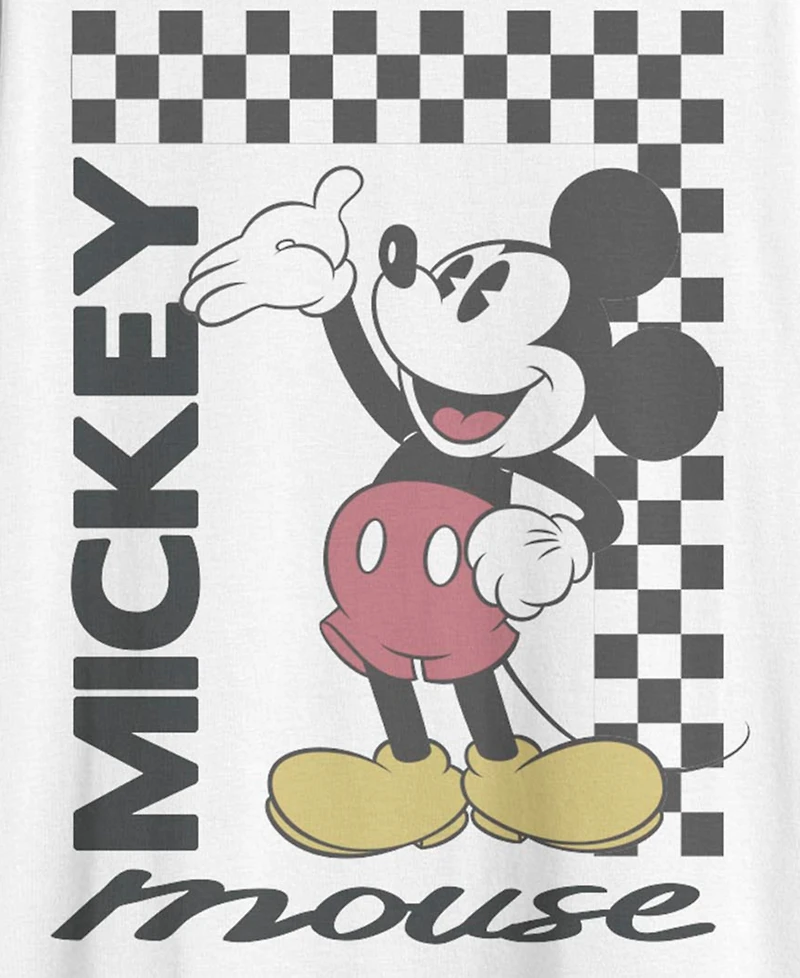 Fifth Sun Men's Mickey Classic Mickey Checkered T-Shirt