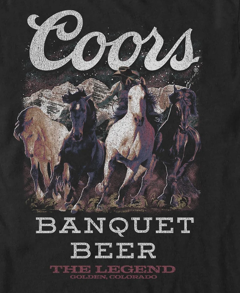 Fifth Sun Men's Coors Coors Horses T-Shirt