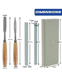 Xdovet Wood Chisel Set Carving Tools Canvas Bag Rasps Stones