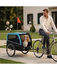 Ruie Dog Bike Trailer Pet Bicycle Carrier with 20 in Air Tires