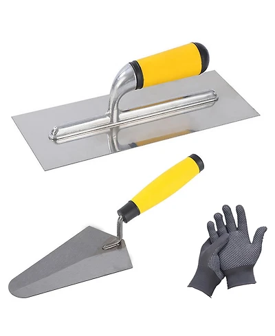 Xdovet Masonry Trowel Set Flat Finishing Gauging Trowels