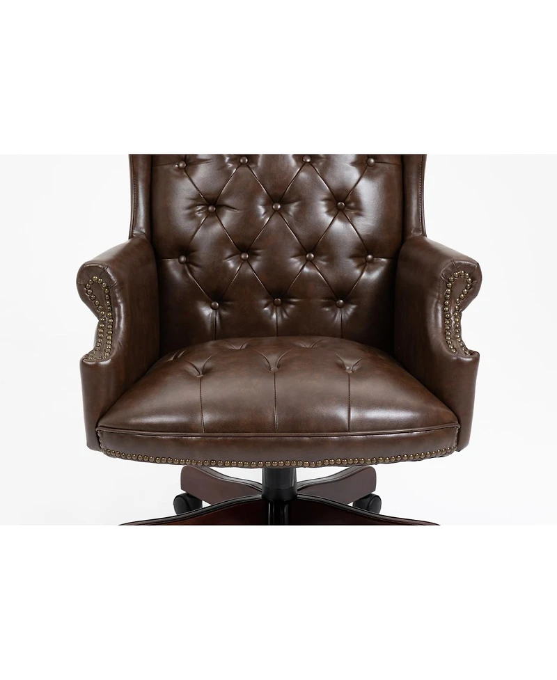 Streamdale Furniture Executive High Back Ergonomic Pu Leather Office Chair