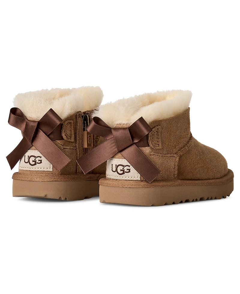 Ugg Toddler Kids Ultra Mini Bailey Bow Zipper Booties