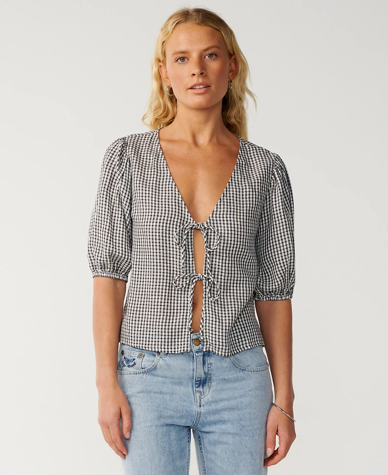 Rip Curl Women's Vibe Surf Tie-Front Top
