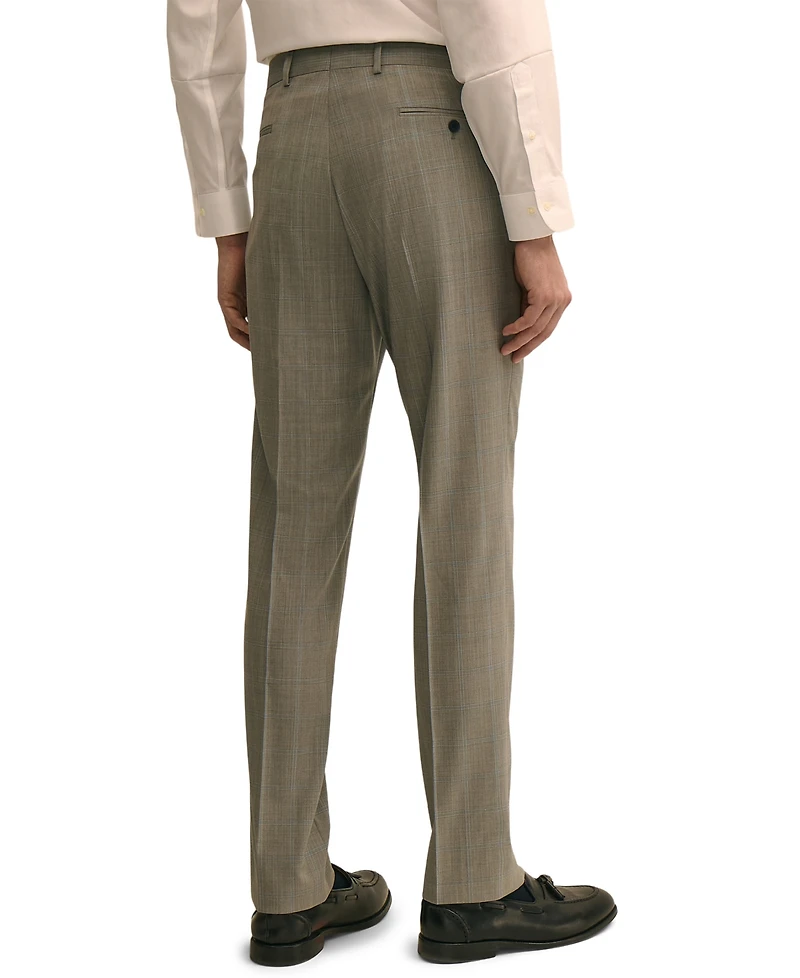 B by Brooks Brothers Men's Wool-Blend Stretch Regular-Fit Suit Separates Pant