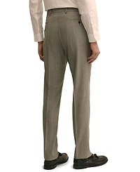 B by Brooks Brothers Men's Wool-Blend Stretch Regular-Fit Suit Separates Pant