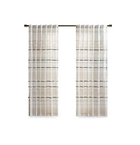 Avobird Cotton Printed Curtain Panel with tassel trim and Lining Only 1 Piece Panel