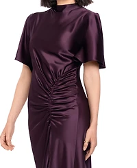 Betsy & Adam Women's Flutter-Sleeve Gown