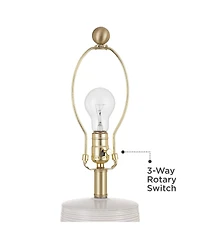 360 Lighting Kerry 28 1/2" High Light Taupe Stripes Ceramic Table Lamp with Dimmer
