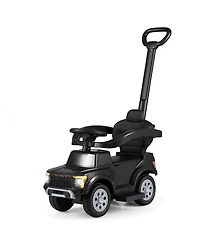 Slickblue Toddler 3-in-1 Push Car Ride-On with Safety Guard and Handle