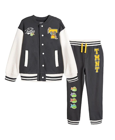 Teenage Mutant Ninja Turtles Boys' 5 - 16 Fleece Varsity Jacket and Pants Set
