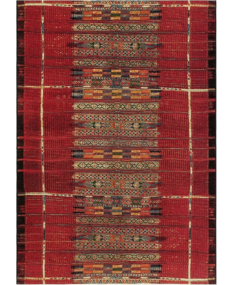 Liora Manne' Marina Tribal Stripe 6'6" x 9'4" Outdoor Area Rug