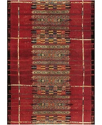 Liora Manne' Marina Tribal Stripe 6'6" x 9'4" Outdoor Area Rug