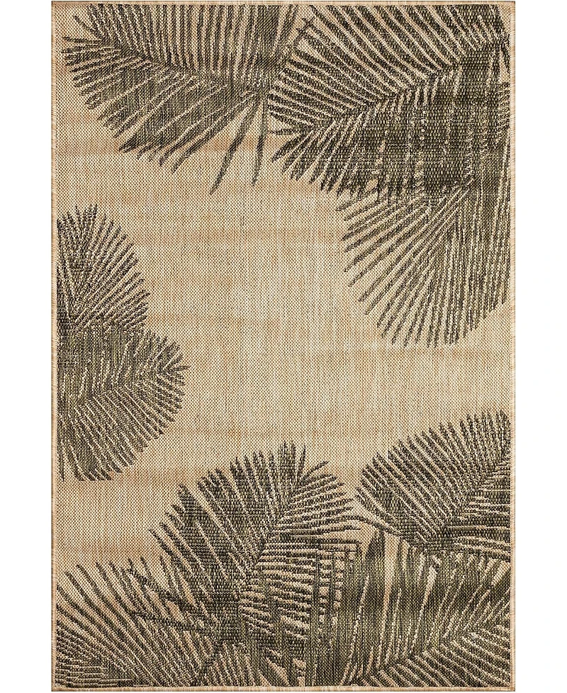Liora Manne' Carmel Palm 7'10" x 9'10" Outdoor Area Rug