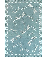 Liora Manne' Carmel Dragonfly 4'10" x 7'6" Outdoor Area Rug