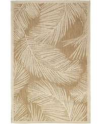 Liora Manne' Carmel Fronds 6'6" x 9'4" Outdoor Area Rug