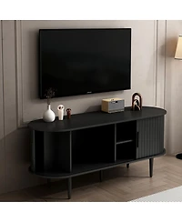 Streamdale Furniture 47" Modern Tv Console with Storage and Sliding Door