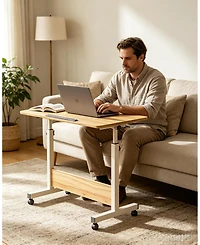 homfan Adjustable Standing Desk on Wheels