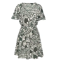 Lascana Women's Print V-Neck Dress