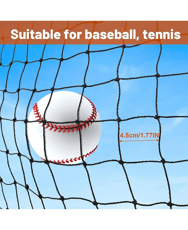 Aoligeijs 12x55ft Portable Baseball Batting Cage for Practice