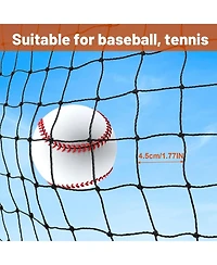 Aoligeijs 12x55ft Portable Baseball Batting Cage for Practice
