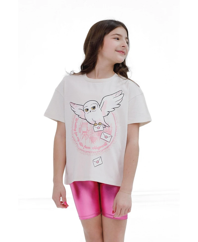 Harry Potter Girl's (5-16) 2-Piece T-Shirt and Bike Shorts Set