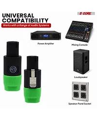 5 core Speak on Adapter High Quality Audio Jack Male Audio Pin Speaker Adapter Connector