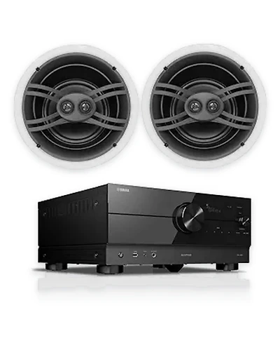 Yamaha Rx-A4A 7.2-Channel 110W Dolby Atmos Av Receiver with In-Ceiling Speakers