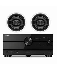 Yamaha Rx-A4A 7.2-Channel 110W Dolby Atmos Av Receiver and In-Wall Speaker Bundle