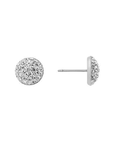 Macy's 9mm Crystal Half Ball Stud Earrings