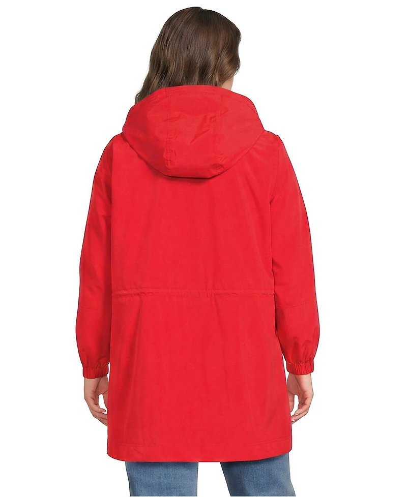 Lands' End Plus Packable Rain Parka