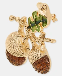 Anne Klein Stone Acorn Branch Pin
