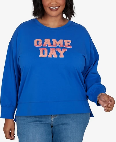 Ruby Rd. Plus Game Day Graphic Terry Sweatshirt