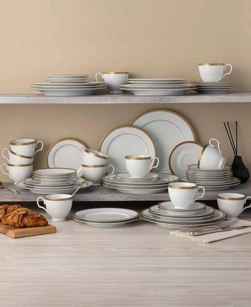 Noritake Charlotta Platinum Piece Dinnerware Set