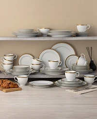 Noritake Charlotta Platinum Piece Dinnerware Set