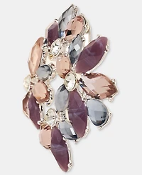 Anne Klein Stone Flower Cluster Pin