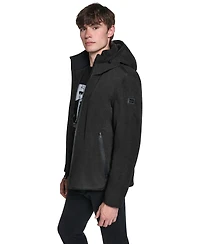 Karl Lagerfeld Paris Men's FlexTech Hooded Parka Jacket
