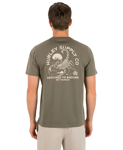 Hurley Men's Subtle Logo Artwork At The Left Chest T-Shirt
