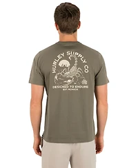 Hurley Men's Subtle Logo Artwork At The Left Chest T-Shirt