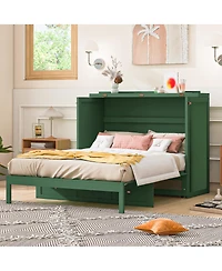 Streamdale Furniture Full Size Murphy Bed with Large Drawers
