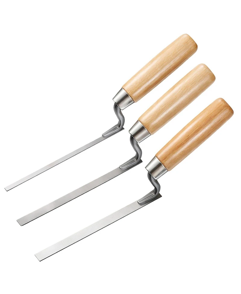 Xdovet Tuck Pointing Trowel Set Wood Handle Masonry Tools