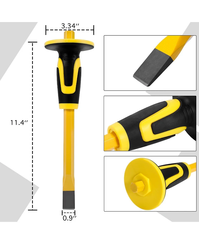 Xdovet Rock Hammer Geology Kit Masonry Chisel Safety Glasses Loupe Gloves Prospecting