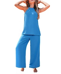 Cupshe Women's Blue Horizon Casual Resort Co-Ord Set