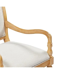 Streamdale Furniture Vintage Upholstered Accent Chair with Solid Wood Frame and Spindle Legs