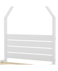 Streamdale Furniture Montessori House Twin Bed Frame with 2 Storage Drawers