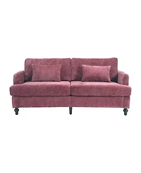 Streamdale Furniture Mid-Century Modern Chenille 2-Seater Loveseat Sofa